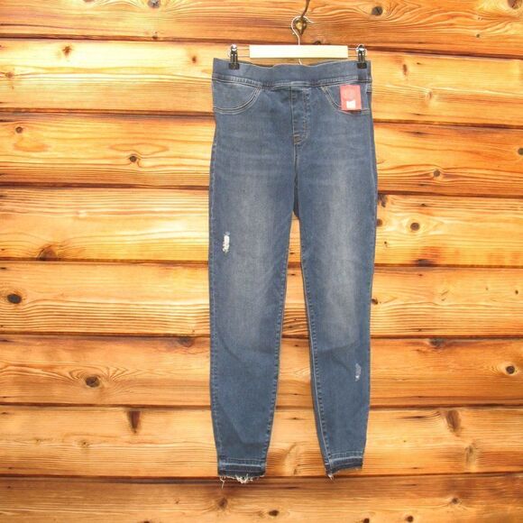 NWT Spanx Raw Hem Pull On Stretch Jeans - Picture 4 of 11